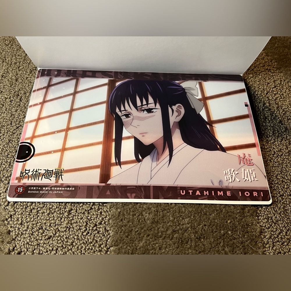 Jujutsu Kaisen Clear Visual Plastic Poster Utahime Iori Anime Japan Exclusive